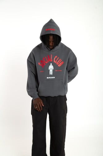 SOCIAL CLUB GREY HOODIE