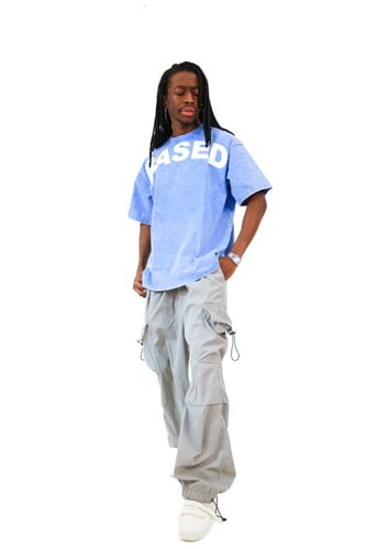 oversized blue washed T-shirts