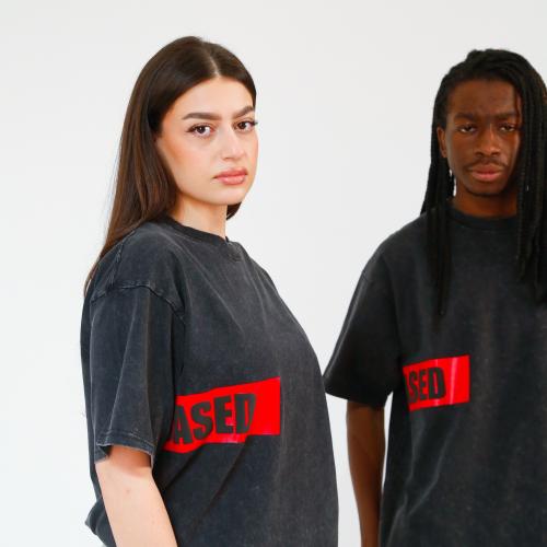oversized black washed T-shirts