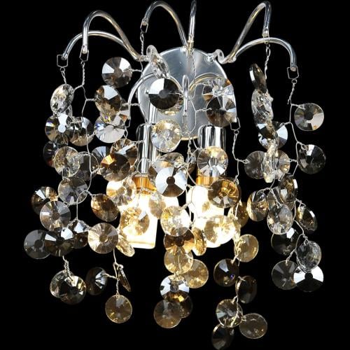 ابليك جداري مودرن فضي مع شفاف