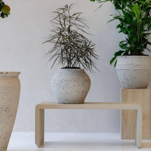 حوض فايبر باللون الأبيض الطباشيري - الارتفاع: 32 ×...