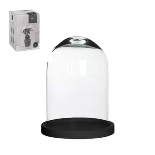 مزهرية هيلا زجاجية بغطاء مع قاعدة