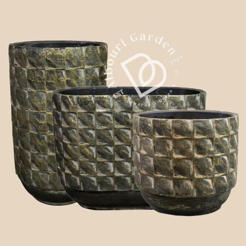 حوض سيراميكي مخطط (3 تصاميم، أحجام مختلفة)