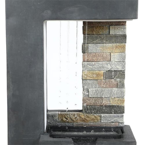 نافورة خارجية على شكل شلال مع إضاءة ليد