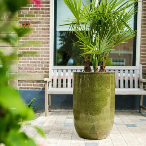 احواض طويله دائريه من السيراميك (حجمان، لونان)