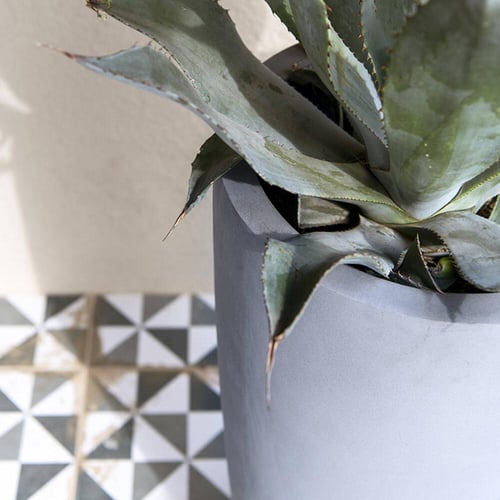 طقم احواض فايبر رمادي عالي