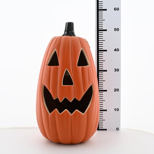 يقطينة صناعية مرحة لفصل الخريف مع أضواء LED