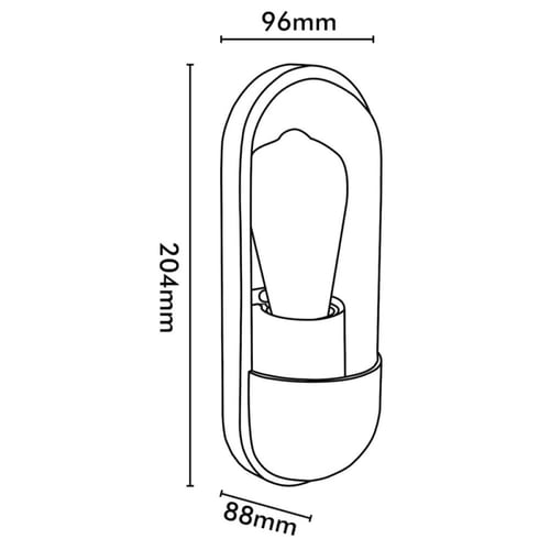 مصباح حائط بقاعدة لمبه E27 ضمان 3 سنوات