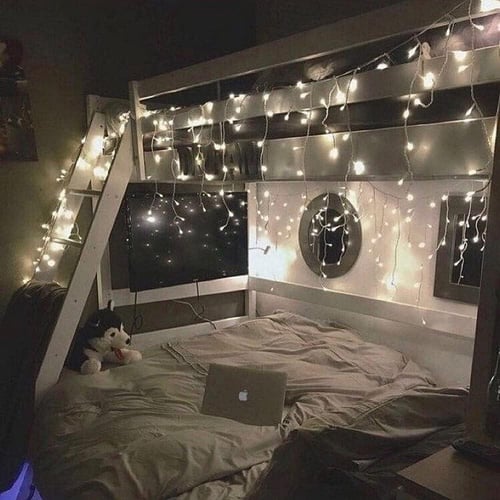 ستارة مقاس3 م×60 سم ستارة حبل زينة 90 لمبة