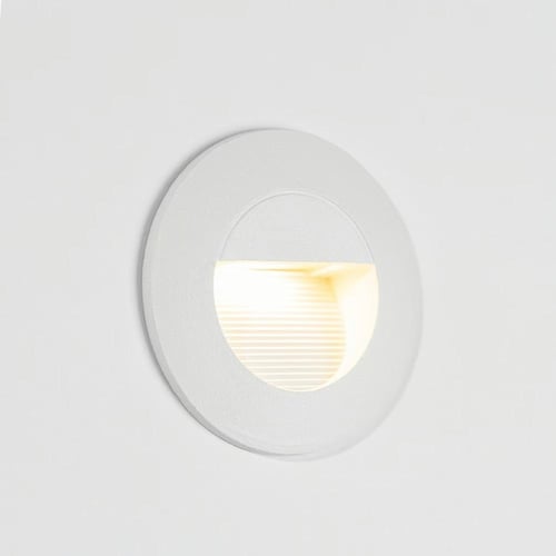 كشاف درج دائري إنارة أصفر جرم اسود-ابيض-رمادي ضمان...