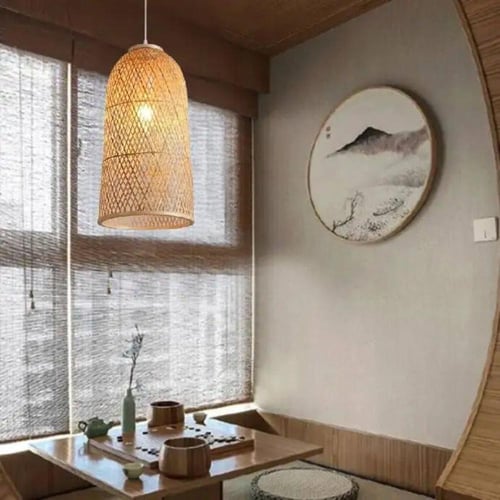 ثريا تراثية ريفية طراز بوهيمي ثريا محبوكة يدويا بن...