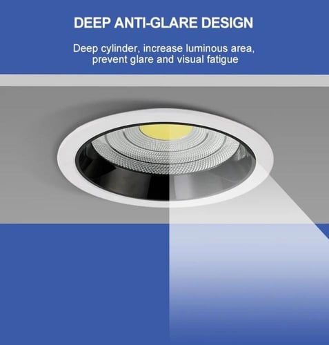 كوب سيوبي ضد التوهج ثابت المنيوم جرم ابيض داخلي اس...