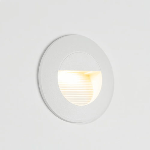 كشاف درج دائري إنارة أصفر جرم اسود-ابيض-رمادي ضمان...