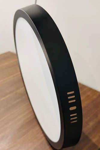 لمبة سقف لطش بنل 30 واط 12 بوصة (جرم اسود)ضمان 2 س...