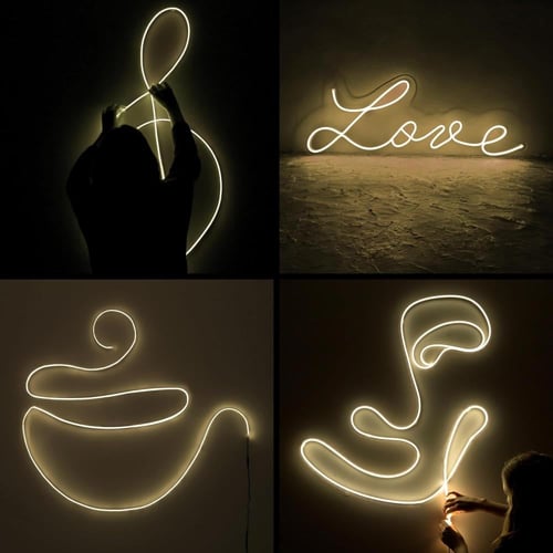 شريط اضاءة نيون مرن ليد 50 متر ضمان 2 سنوات