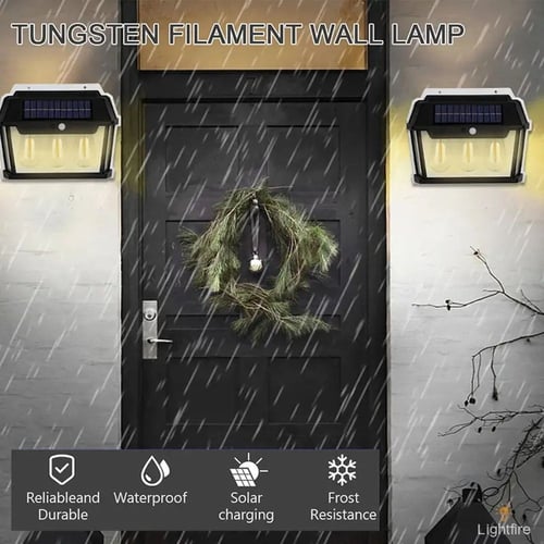 مصابيح ثلاثة لمبة جدارية تعمل بالطاقة الشمسية للأم...