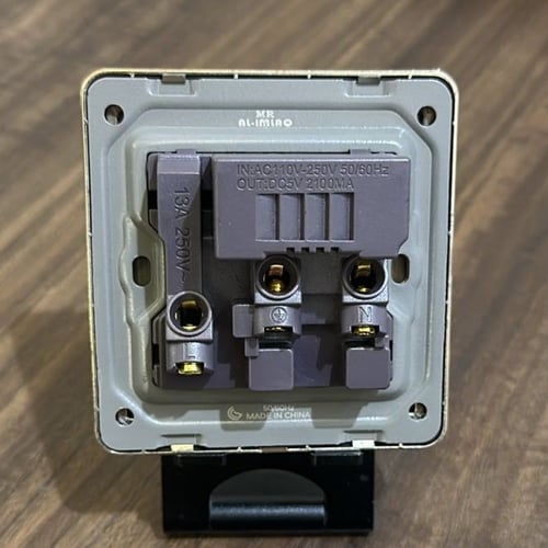 فيش USB+تايب C ذهبي 13 امبير ضمان 25 سنة