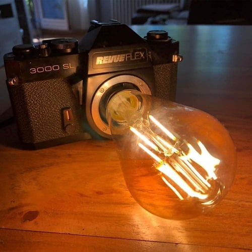 لمبة اديسون كوسة عسلي 4 واط ليد ضمان 2 سنوات