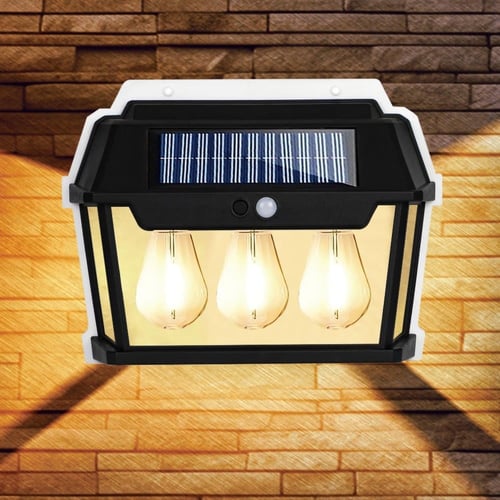 مصابيح ثلاثة لمبة جدارية تعمل بالطاقة الشمسية للأم...