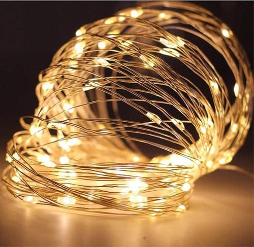 عقد طاقة 5 متر 10 لمبه + 2 حبل زينة 10 متر طاقة شم...