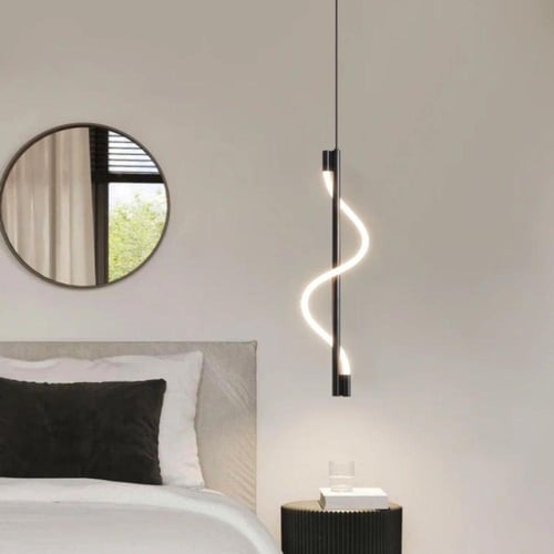 علاقي موردن اسود/ذهبي 60 سم ليد تصميم حصري وحديث