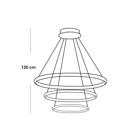 ثريا موردن 3 حلقات اسود تصميم مميز وحصري بقطر 120...