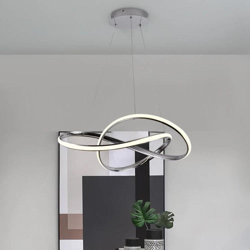 ثريا مودرن ليد حلقات اوروبي ثلاث اضاءات قطعة فنية...