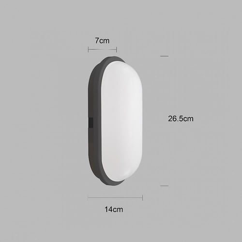 عدد 8 حبه لمبة ليد جدار خارجي ابيض - اصفر -30 واط