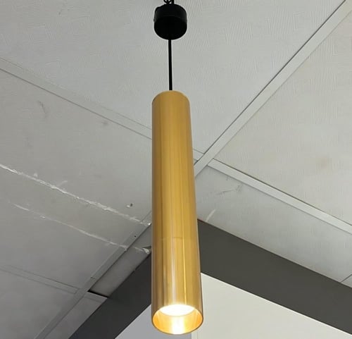 انارة معلقة بثلاث اضاءة 40 سم ابيض كريمي اصفر 7w