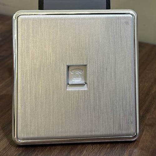 فيش تلفون مفرد MR فضي ضمان 25سنة