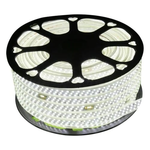 شريط ليد 50 متر 3 خط لون اصفر 12 واط ضمان 2 سنوات