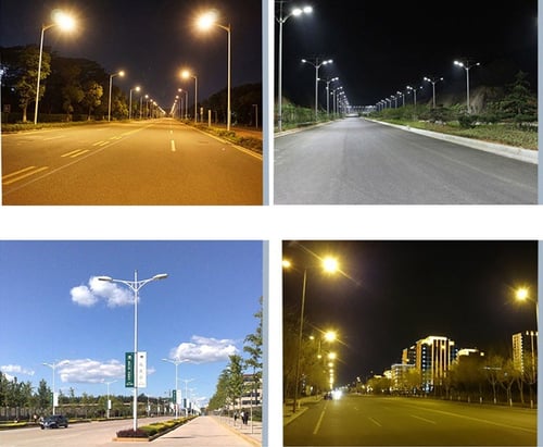 كشاف شوارع متحرك شرائح 150 واط ضمان 2 سنوات