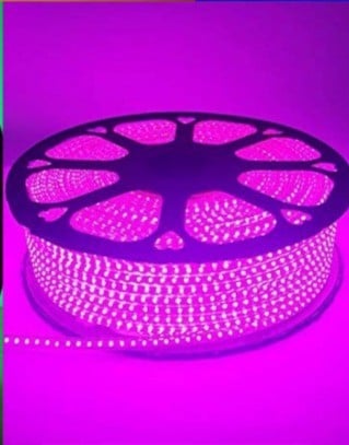 شريط ليد 50 متر 3 خط لون اصفر 12 واط ضمان 2 سنوات