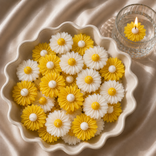 شمعة زهرة الاقحوان