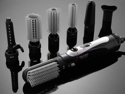 استشوار شعر مشط 7 قطع 1000 واط