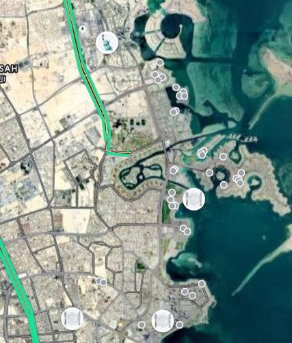 خريطة الدوحة