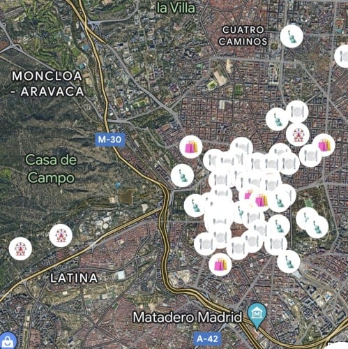 خريطة مدريد