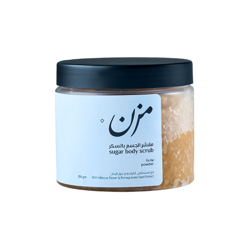 مقشر الجسم بالسكر برائحة الباودر