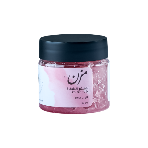 مقشر الشفاة بالورد