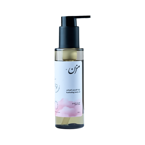 زيت الجسم المرطب بالمسك الوردي
