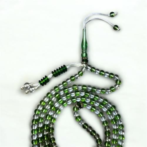 سبحة مميزة زجاج نقي بعداد ( 200 ) خرزة 7 مل