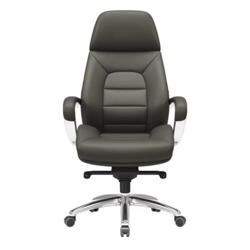 كرسي بنتلي رصاصي متحرك ظهر عالي