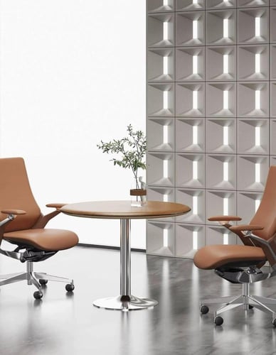 طاولة دائرية "رؤيا كلاس" لون كالري جري (100 سم)