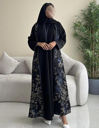 عباية أنيقة عصرية من آولجا القماش كتان مطرز