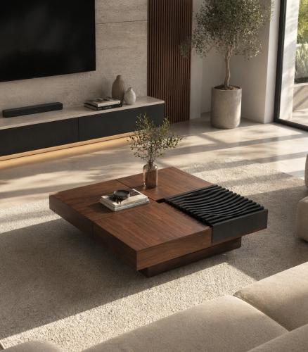 طاولة ضيافة مودرن بتصميم هندسي فاخر