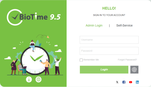 برنامج الحضور والانصراف (بايو تايم - BioTime)