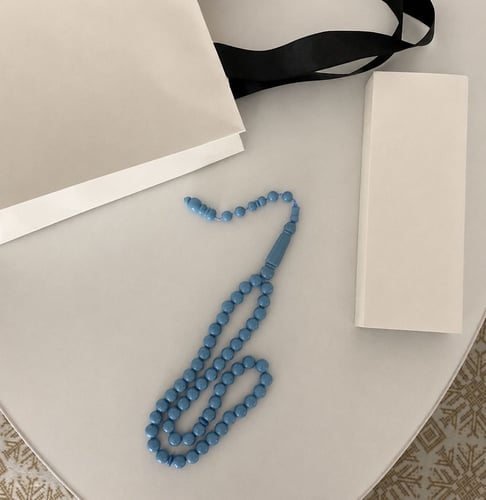 A misbaha (prayer beads)