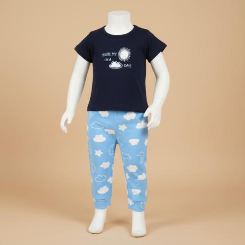 طقم بيجامة أطفال قطعتين مريح وأنيق للأولاد C3192
