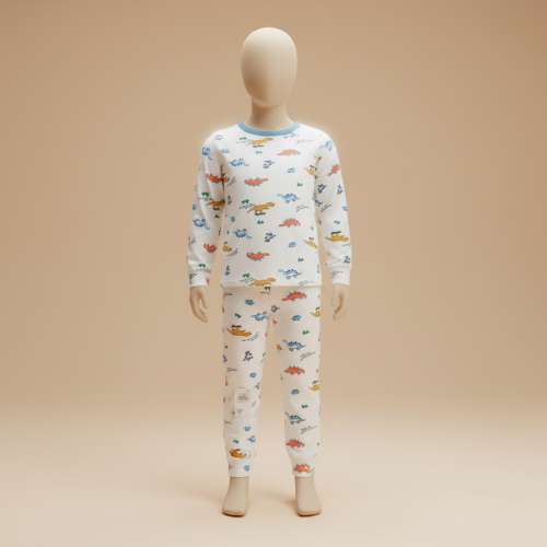 بيجامة بناتي قطنية قطعتين