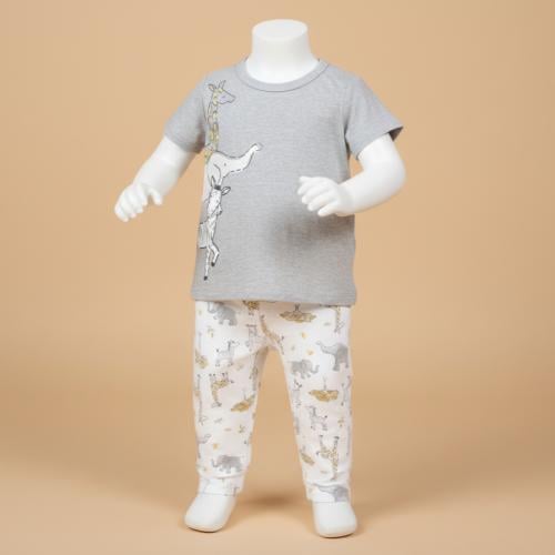 طقم بيجامة أطفال قطعتين